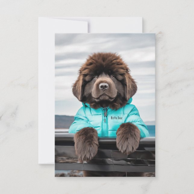 Water rescue lookout puppy thank you card (Front)