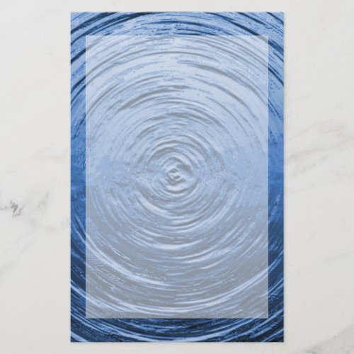 Water Ripple Blue Stationery