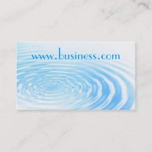 Water ripple business card