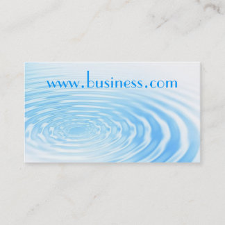 Water ripple business card
