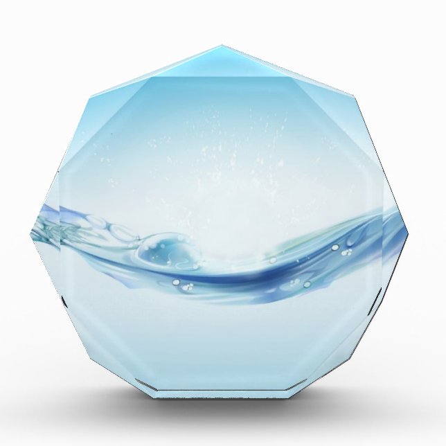 Water Ripple Effect Acrylic Award (Front)
