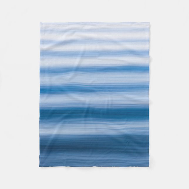 Water ripple illustration fleece blanket (Front)