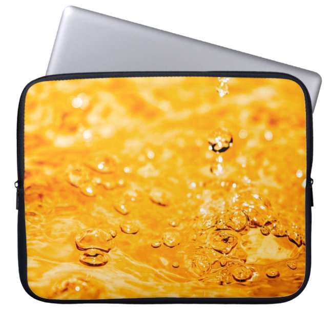 Water ripple liquid clean surface laptop sleeve (Front)