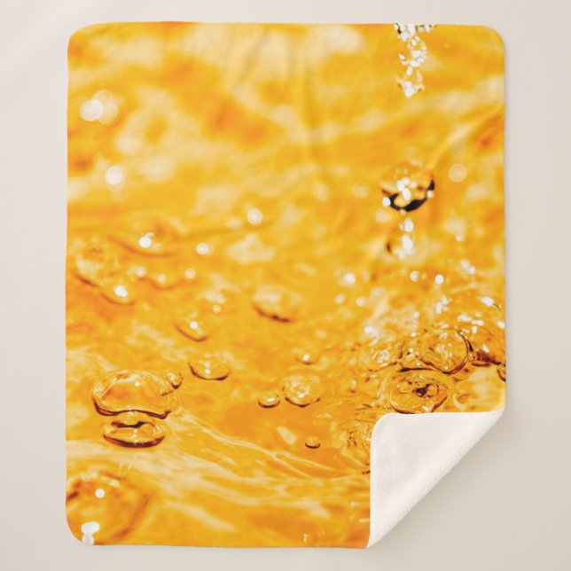 Water ripple liquid clean surface sherpa blanket (Front)