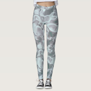 Water ripple marble splash leggings