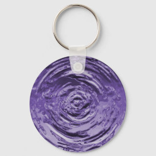 Water Ripple Purple Keychain