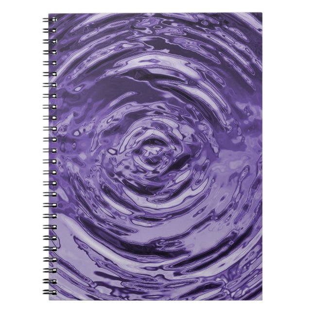 Water Ripple Purple Notebook (Front)