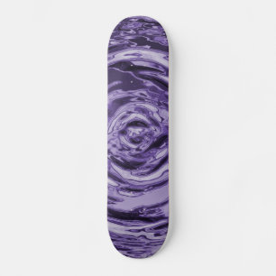 Water Ripple Purple Skateboard