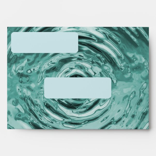 Water Ripple Teal (alternate) Envelope (Front)