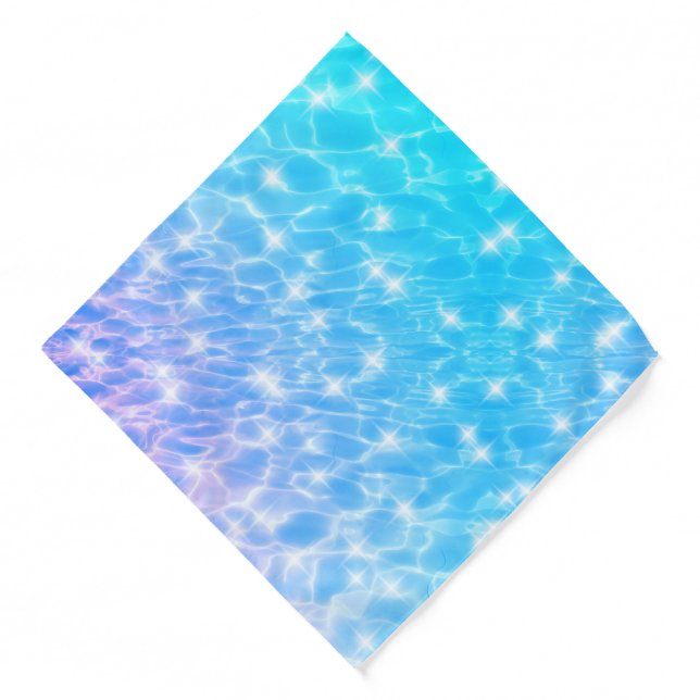 Water ripple water texture water background modern bandana (Front)
