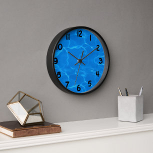 Water Ripples Pattern Clock