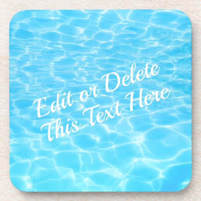 Water ripples Pool party Beach party Summer party Beverage Coaster (Front)