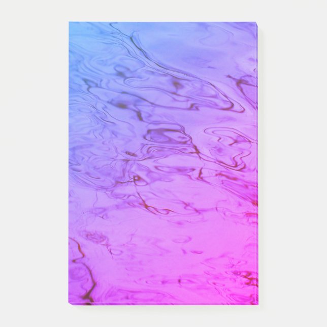 Water Ripples Soft Pink Aqua Lovely Abstract  Post-it Notes (Front)