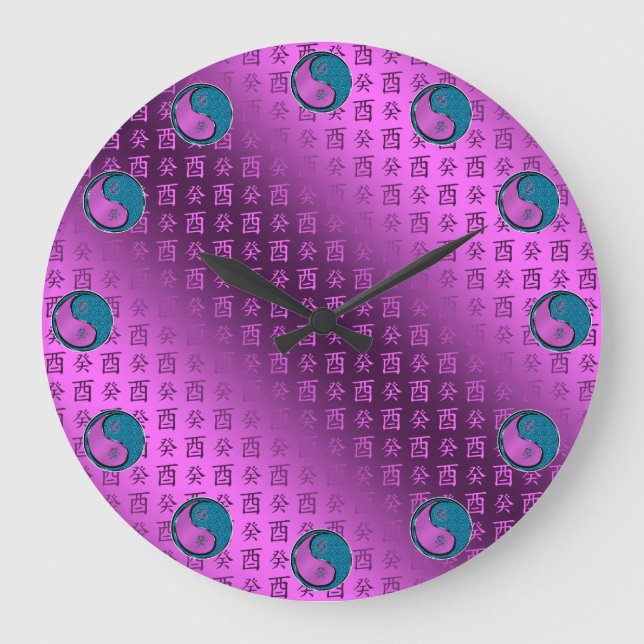 Water Rooster Large Clock (Front)
