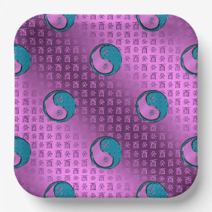 Water Rooster Paper Plates