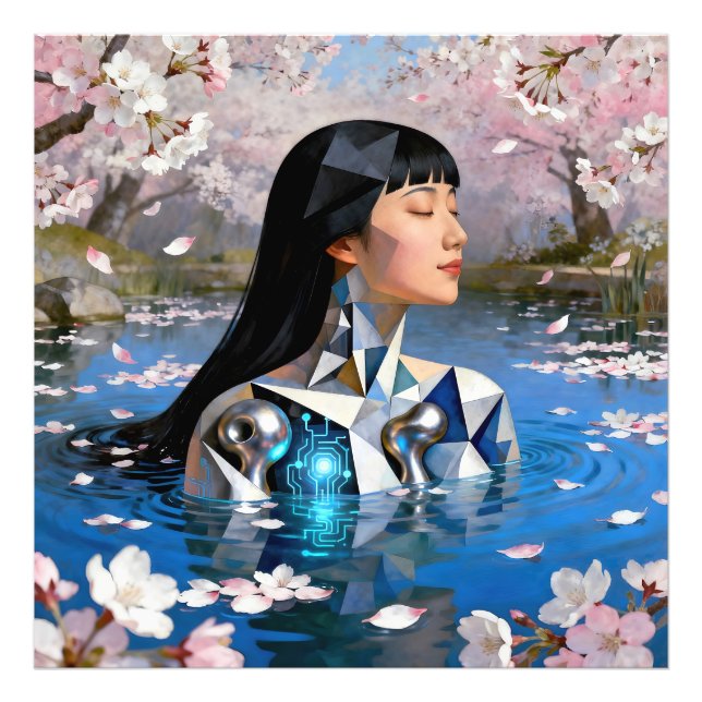 "Water’s Digital Dream" – A Digital Portrait       Photo Print (Front)
