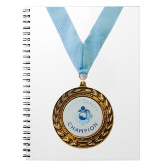 Water Safety Champion Spiral Notebook
