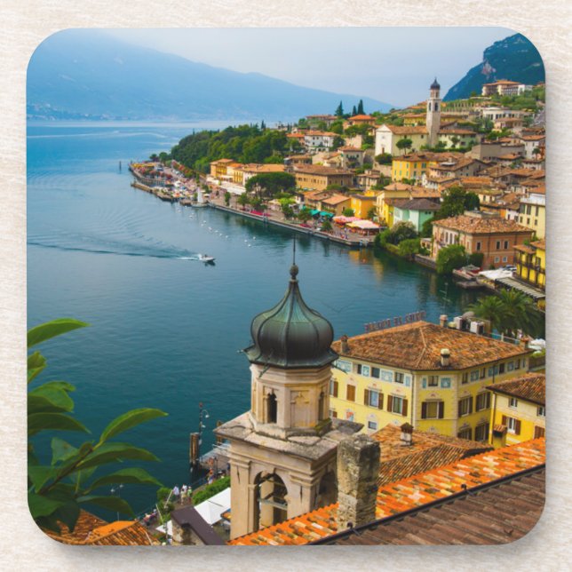 Water | San Benedetto Church Lake Garda, Italy Beverage Coaster (Front)