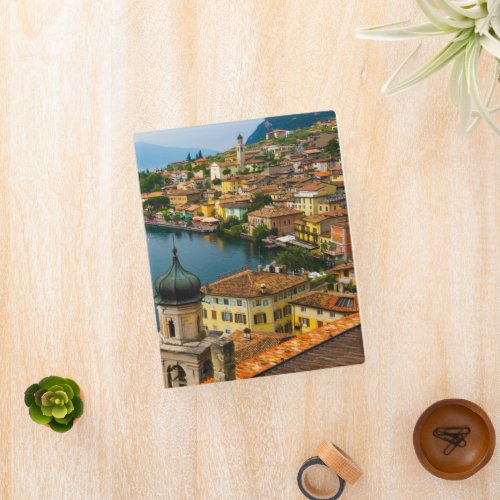 Water  San Benedetto Church Lake Garda Italy Mini Binder