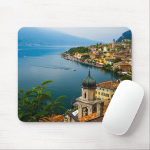 Water San Benedetto Church Lake Garda, Italy Mouse Pad