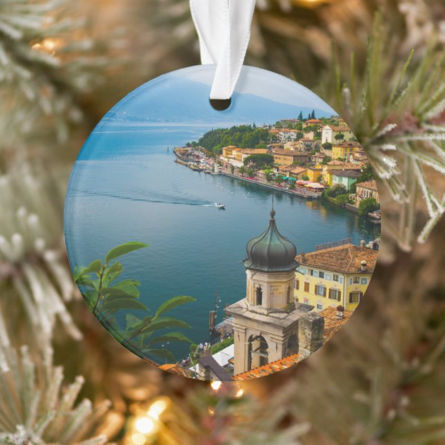 Water | San Benedetto Church Lake Garda, Italy Ornament (Tree)