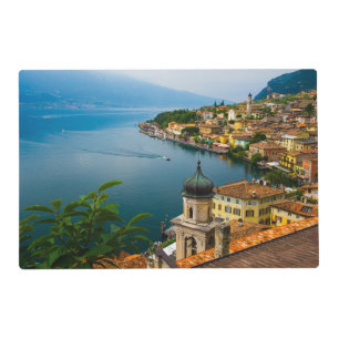 Water San Benedetto Church Lake Garda, Italy Placemat