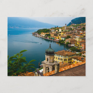 Water   San Benedetto Church Lake Garda, Italy Postcard