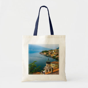 Water   San Benedetto Church Lake Garda, Italy Tote Bag