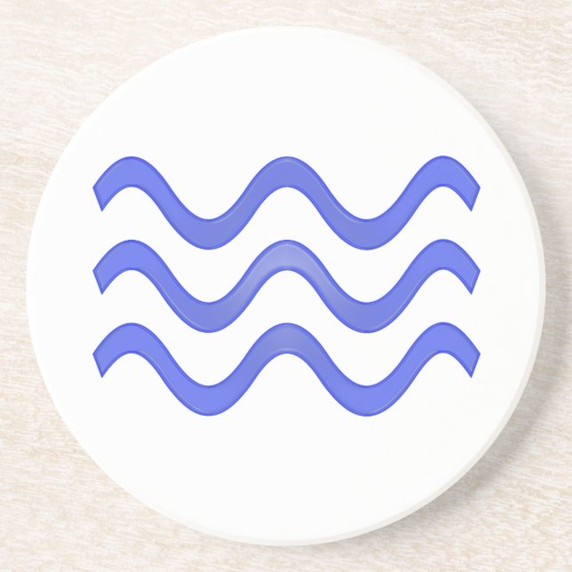 Water Sandstone Coaster (Front)