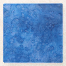 Water Sapphire Glass Coaster