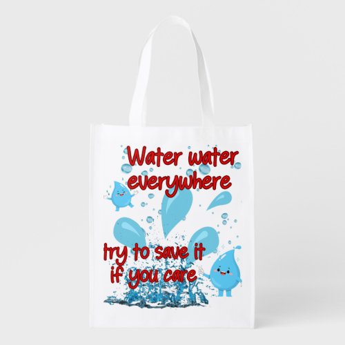 Water Saver grocery bag