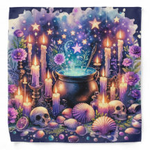 Water Sea Candle Witch Altar Tarot Cloth Bandana