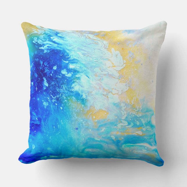 Water Series 2 Throw Pillow (Front)