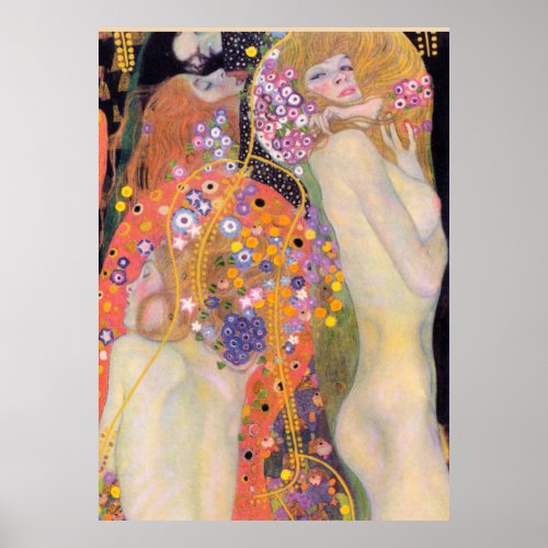 Water Serpents Gustav Klimt  Poster