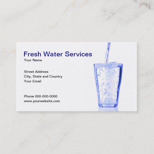 Water Services Business Card