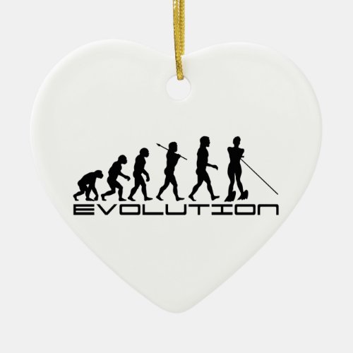 Water Ski Waterski Sport Evolution Art Ceramic Ornament