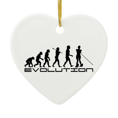 Water Ski Waterski Sport Evolution Art Ceramic Ornament