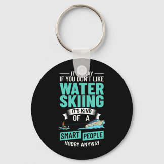 Water Skiing Boat Beginner Board Skier Waterski Tr Keychain