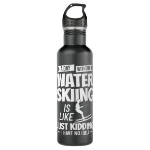 Water Skiing Boat Beginner Board Skier Waterski Tr Stainless Steel Water Bottle