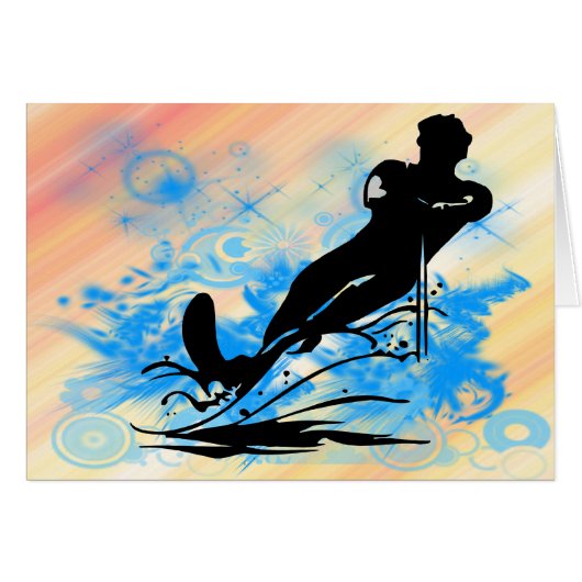 Water Skiing Cards (Front Horizontal)