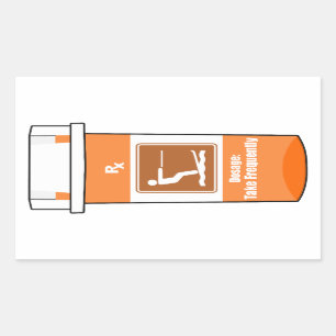 Water Skiing Is My Drug Rectangular Sticker