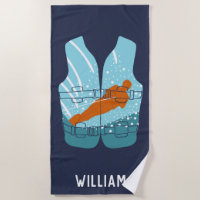Water Skiing Life Jacket Graphic Personalized