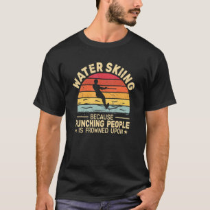 Water Skiing Water skier retro men vintage watersk T-Shirt