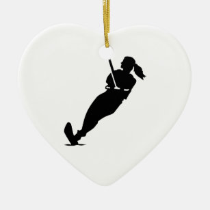 waterski christmas ornament