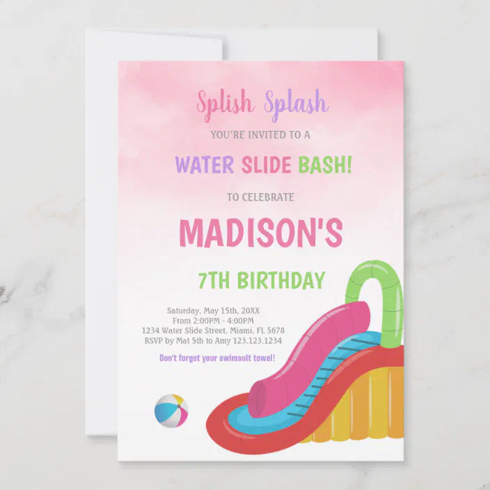 -12 Free Birthday Party Invitations with this order! WAHII ® WATER SLIDE 75ft 