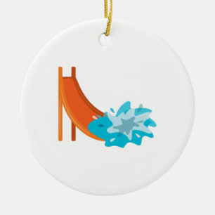Water Slide Ceramic Ornament