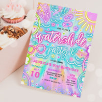 Water Slide Splash Pad Birthday Party Tie Dye Glow