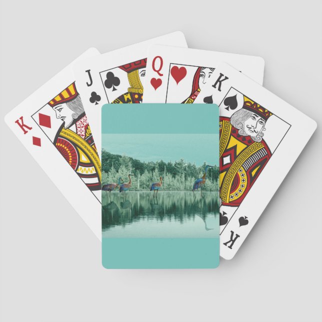 Water Song  Baby Blanket Poker Cards (Back)