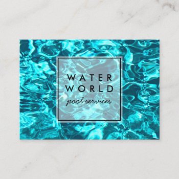 Water Sparkles Swimming Pool Service Photo Tourism Business Card by ShoshannahSnaps at Zazzle