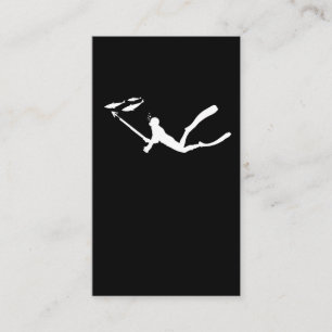 Water Spearfishing Snorkel Speargun Fish Hunting Business Card